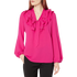 Kasper Women's Long Sleeve Ruffle Tie Neck Blouse, Medium - MGworld