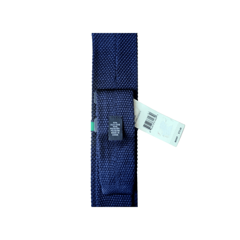 Tommy Hifiger Vintage Knitted Navy Necktie - MGworld