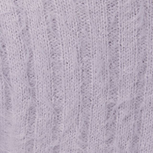 Garage Fuzzy Front-Tie Cardigan Crop Top on Sale, Lilac