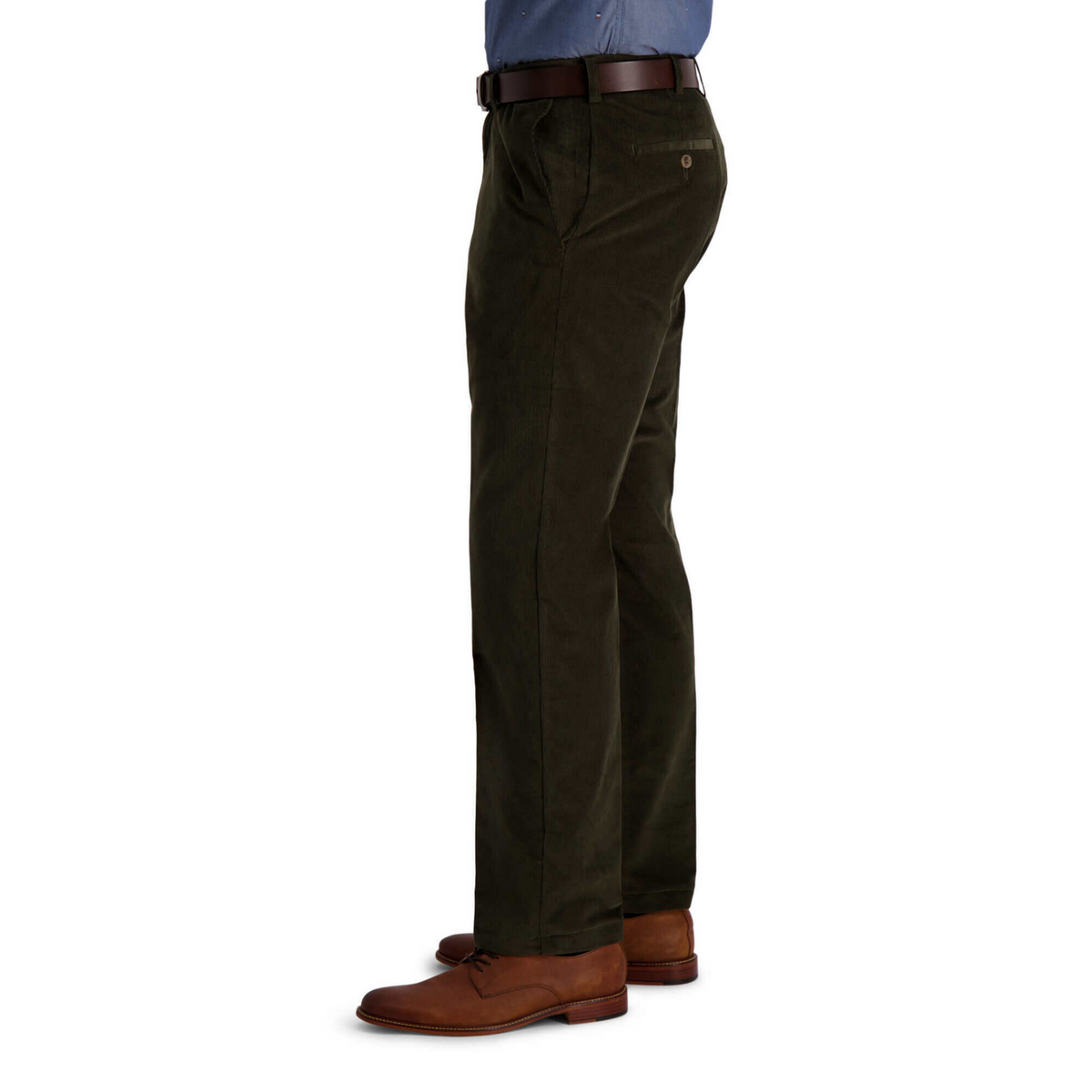Haggar Men's Classic-fit Stretch Corduroy Pants In Camel