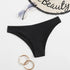 Shein Solid Black Bikini Panty