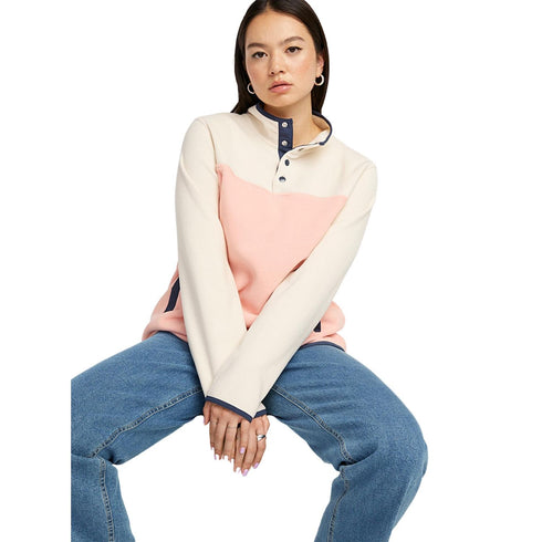 Simons Recycled Polyester Fleece Half-Button Sweatshirt