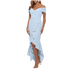 Xscape Off the Shoulder Handkerchief Hem Cocktail Dress