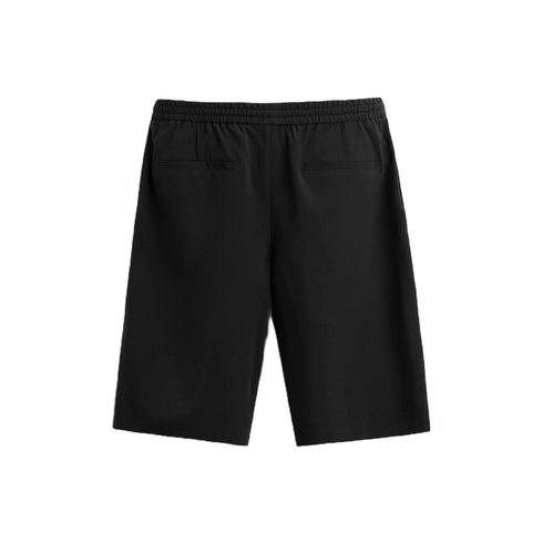 Zara Men's Flowy Pleated Shorts, Black