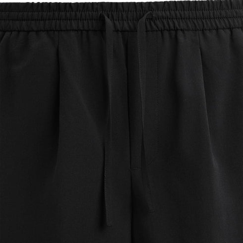 Zara Men's Flowy Pleated Shorts, Black